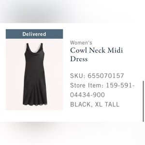 Abercrombie Cowl Neck Midi Dress